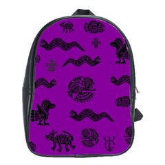 Aztecs Pattern School Bags(large)  by ValentinaDesign
