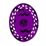 Aztecs pattern Oval Filigree Ornament (Two Sides) Back