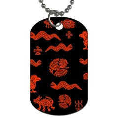 Aztecs Pattern Dog Tag (one Side) by ValentinaDesign