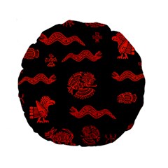Aztecs Pattern Standard 15  Premium Round Cushions