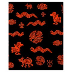 Aztecs Pattern Drawstring Bag (small)