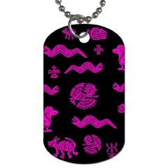 Aztecs Pattern Dog Tag (one Side) by ValentinaDesign