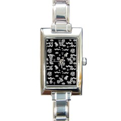 Aztecs Pattern Rectangle Italian Charm Watch