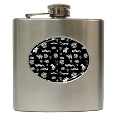 Aztecs Pattern Hip Flask (6 Oz)