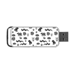 Aztecs Pattern Portable Usb Flash (two Sides) by ValentinaDesign