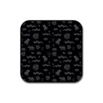 Aztecs pattern Rubber Coaster (Square)  Front