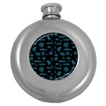 Aztecs pattern Round Hip Flask (5 oz) Front