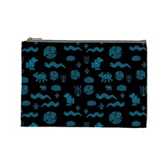 Aztecs Pattern Cosmetic Bag (large)  by ValentinaDesign