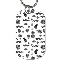 Aztecs Pattern Dog Tag (one Side) by ValentinaDesign