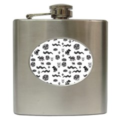 Aztecs Pattern Hip Flask (6 Oz) by ValentinaDesign