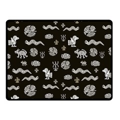 Aztecs Pattern Fleece Blanket (small)