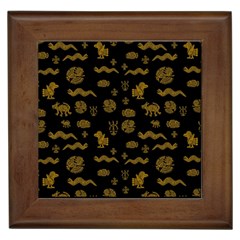Aztecs Pattern Framed Tiles by ValentinaDesign