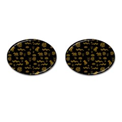 Aztecs Pattern Cufflinks (oval) by ValentinaDesign