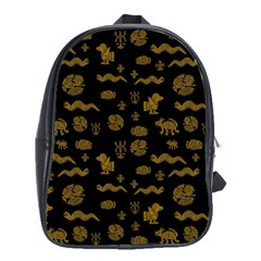 Aztecs Pattern School Bags(large)  by ValentinaDesign