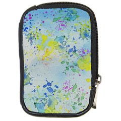 Watercolors Splashes              Compact Camera Leather Case