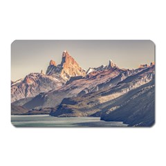 Fitz Roy And Poincenot Mountains Lake View   Patagonia Magnet (rectangular) by dflcprints