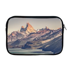 Fitz Roy And Poincenot Mountains Lake View   Patagonia Apple Macbook Pro 17  Zipper Case by dflcprints