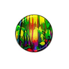 Abstract Vibrant Colour Botany Hat Clip Ball Marker (4 Pack)