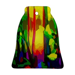 Abstract Vibrant Colour Botany Bell Ornament (two Sides) by Nexatart