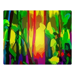 Abstract Vibrant Colour Botany Double Sided Flano Blanket (large)  by Nexatart