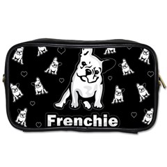 Frenchie Toiletries Bags by Valentinaart
