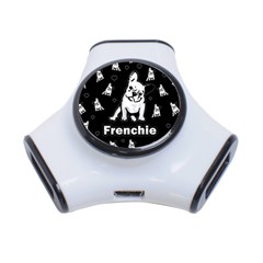 Frenchie 3-port Usb Hub by Valentinaart