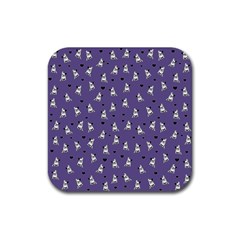 French Bulldog Rubber Coaster (square)  by Valentinaart