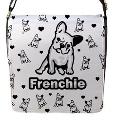 French Bulldog Flap Messenger Bag (s) by Valentinaart