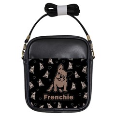 French Bulldog Girls Sling Bags by Valentinaart