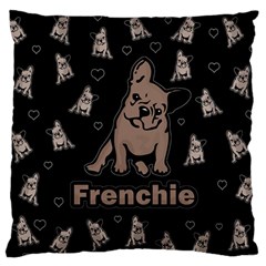 French Bulldog Large Flano Cushion Case (one Side)