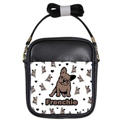 French Bulldog Girls Sling Bags by Valentinaart