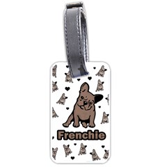 French Bulldog Luggage Tags (one Side)  by Valentinaart