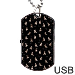 French Bulldog Dog Tag Usb Flash (two Sides) by Valentinaart