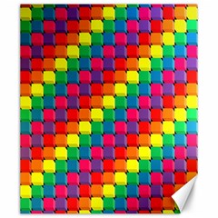 Colorful 3d Rectangles           Canvas 20  X 24  by LalyLauraFLM