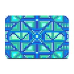 Grid Geometric Pattern Colorful Plate Mats by Nexatart