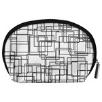 Structure Pattern Network Accessory Pouches (Large)  Back