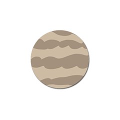 Pattern Wave Beige Brown Golf Ball Marker (10 Pack) by Nexatart