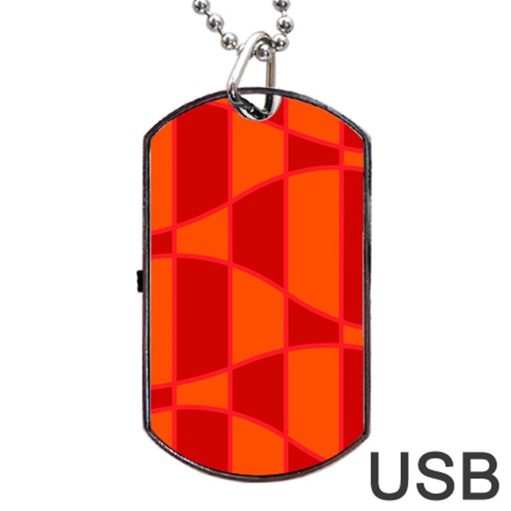 Background Texture Pattern Colorful Dog Tag USB Flash (One Side)