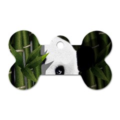 Panda Dog Tag Bone (one Side) by Valentinaart