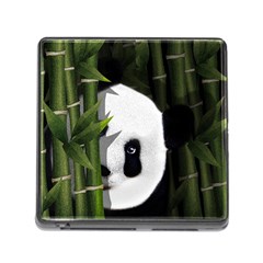 Panda Memory Card Reader (square) by Valentinaart