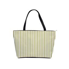 Pattern Background Green Lines Shoulder Handbags by Nexatart
