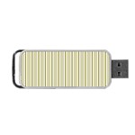 Pattern Background Green Lines Portable USB Flash (Two Sides) Back