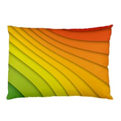 Abstract Pattern Lines Wave Pillow Case (two Sides) by Nexatart