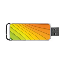 Abstract Pattern Lines Wave Portable Usb Flash (two Sides) by Nexatart