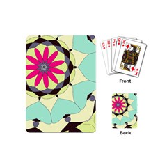 Pink Flower Playing Cards (mini)  by digitaldivadesigns