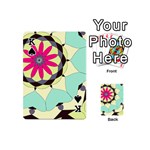 Pink Flower Playing Cards 54 (Mini)  Front - SpadeK