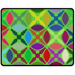 Abstract Pattern Background Design Double Sided Fleece Blanket (medium) 