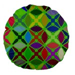 Abstract Pattern Background Design Large 18  Premium Flano Round Cushions Front