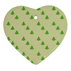 Christmas Wrapping Paper Pattern Ornament (heart) by Nexatart