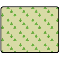 Christmas Wrapping Paper Pattern Double Sided Fleece Blanket (medium) 